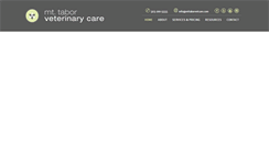Desktop Screenshot of mttaborvetcare.com